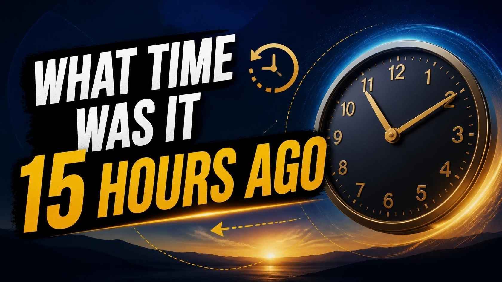 what time was it 15 hours ago